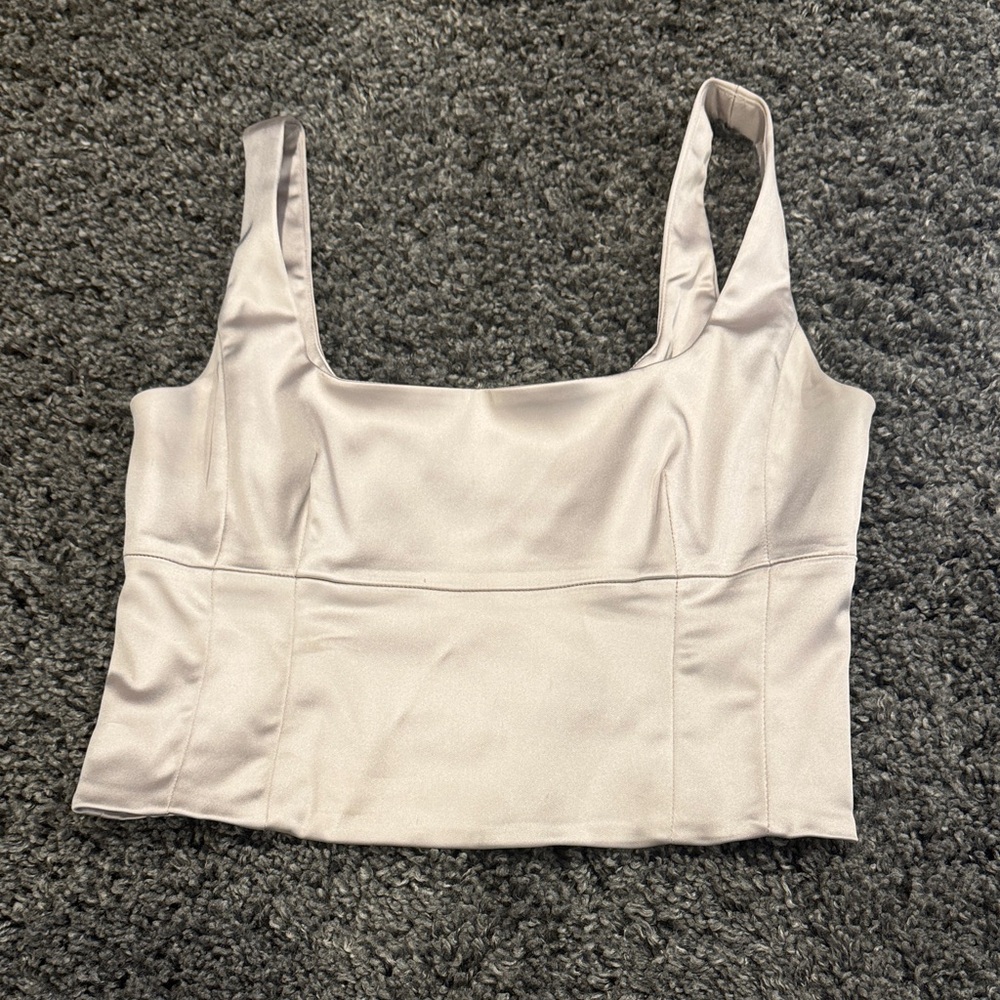 Wilfred Soft Cream Satin Top